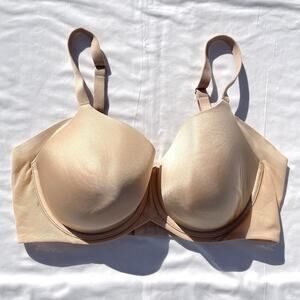 Wacoal Ultimate Side Smoother Contour Bra 40D Beige 853281 Mesh Underwire